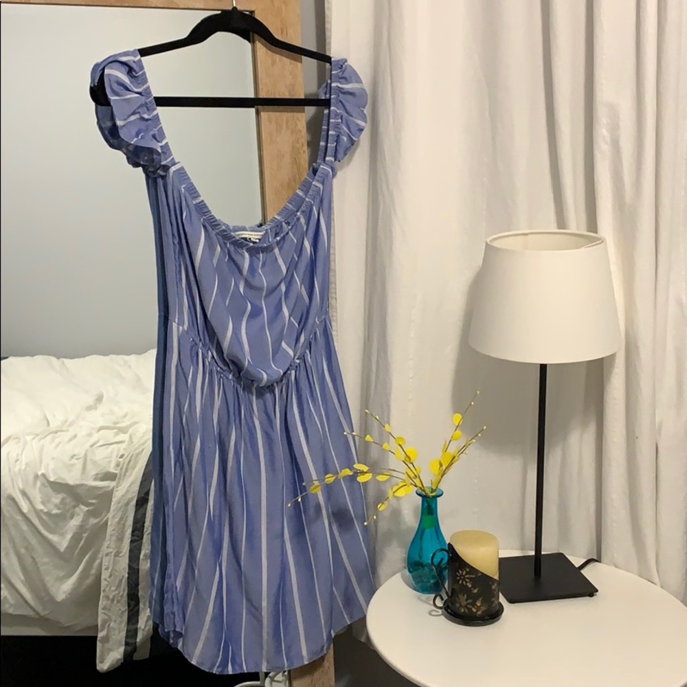 AE Blue Striped Summer Dress